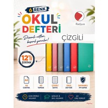 Icon Contra Pp Kapak Spiralli 40 Yaprak A4 Çizgili 12 Adet Defter