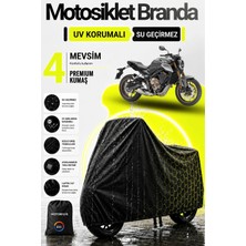 Motobros Honda Cb 650R Siyah Su Geçirmez Dayanıklı Motosiklet Brandası (En Kalın) Kumaş Ömürlük Kullanım
