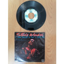 Plakperest Stevıe Wonder - I Just Called To Say I Love You 1984 Almanya Basım 45 Lik Plak