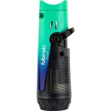 Lubinski Lion Çift Torch Puro Çakmağı Green Ice LB-185