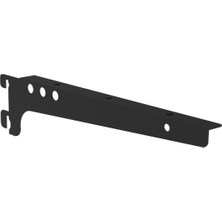 Rafburada Konik Dikmeye Geçen Raf Destek Kolu - Ahşap Raf Desteği, Raf Tutucu Ayak - 30 cm 12 Adet-Krom