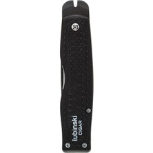Lubinski Pocketknife Çift Delicili Puro Kesici Cutter Siyah LB-306