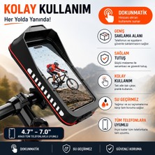 Hpytech Bisiklet Motosiklet Telefon Tutucu Çanta – Dokunmatik Ekranlı, Su Geçirmez, Gidon Uyumlu Telefon Kılıfı