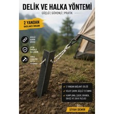 Jasper Profesyonel Çadır Sabitleme Kazığı – Çift Bağlantı Delikli-Keskin Uçlu – Kolay Çakım, Güçlü T