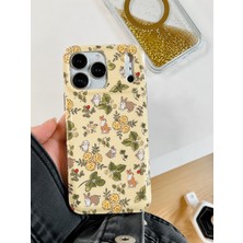 Edelfu iPhone 17 Pro Uyumlu - Yanları Şeffaf Arkası Parlak Kapak Desenli Koruyucu Telefon Kılıfı