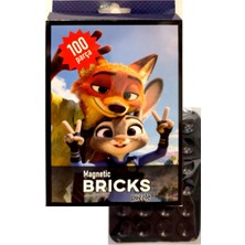 Funnigo Magnetic Brıcks Puzzle 100 Parça+Telefon Tutucu Set-15