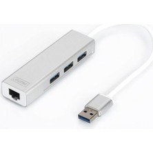 Belirtilmemiş Da-70250 3 Port 3.0 Çoklayıcı + Usb Ethernet Beyaz