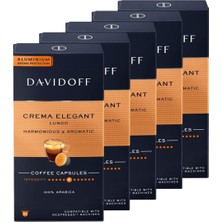 Davidoff Crema Elegant Lungo 5X10 Kapsül Kahve – Nespresso Uyumlu