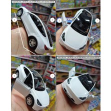 Oyuncak Sahili Tesla Metal 1:36 Koleksiyon Model Araba 2 Kapı Açılır Motor Fren Gaz Sesli Farlar Yanar Beyaz