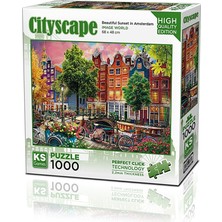  ks games puzzle 1000 parça beautiful sunset ın amsterdam 20793