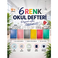 Icon Contra Pp Kapak Spiralli 96 Yaprak A4 Çizgisiz 6 Adet Defter
