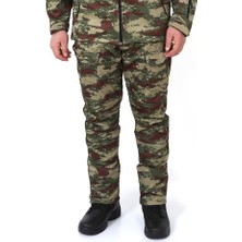 Işık Ticaret Outdoor Softshell Su Geçirmez Kışlık Taktik Erkek Pantolon, Kamuflaj - Beden: M | Renk: TSK