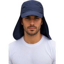 CosmoOutlet Lacivert Lejyoner Şapka Uv Korumalı Ense Kapamalı Yazlık Unisex Outdoor