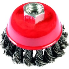Gfb Paslanmaz Burgulu Çanak Fırça 100MM