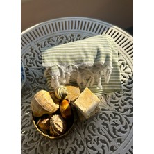 Ağcabay Denizli %100 Pamuklu 100X200CM Boho Stil Yeşil Çizgili Plaj ve Havuz Peştemali, Şık Plaj Havlusu