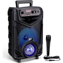 Tastech 20W Bluetooth Hoparlör Kablolu Mikrofonlu Tws Özellikli Uzaktan Kumandalı Şarjlı Speaker