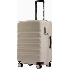 Antler Icon Stripe Limited Edition Taupe Gloss Orta Boy Valiz