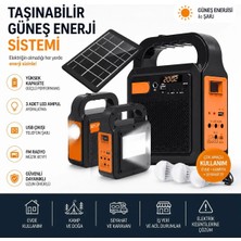 Tastech YSF-200 Bluetooth Hoparlör Güneş Enerjili Kamp Lambası Fm Radyolu Müzik Mp3 Çalar Powerbank Özellikli Taşınabilir Solar Panel Sistemi