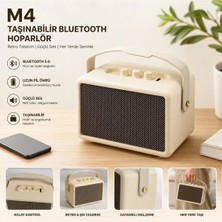 Tastech M4 Kılburn Iı Bluetooth Speaker Şarjlı Taşınabilir Kablosuz Hoparlör 60W Party Box 100DB Bass ve Tizz Ayarı Hafıza Kartı ve USB Girişli Hoparlör