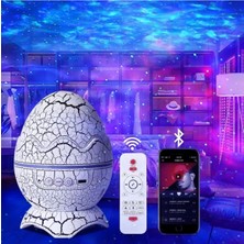 Tastech LED Yıldızlı Gökyüzü Projektörü Gece Lambası Çocuk Galaxy Star Lambası Projektörü Bluetooth Hoparlör