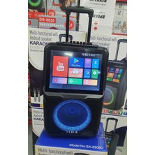 Tastech Android Tablet Ekranlı Bluetooth Hoparlör Şarjlı Taşınabilir Ses Sistemi