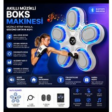 Tastech Bluetooth Hoparlör Özellikli Duvar Boks Makinesi Müzikli Box 9 Mod Seviye ve Ritim Ayarlı LED Işıklı Şarjlı Box Standı