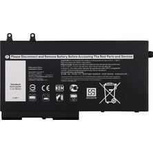 Afila Dell R8D7N, 0R8D7N Notebook Bataryası, Laptop Pili - 3 Cell - 11.4V