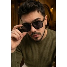 Clodi Vega Ice Unisex Kare Siyah Aksesuarlı Ultra Hafif UV400 Filtreli Güneş Gözlüğü