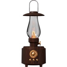 Tastech Vintage Retro Gazyağı Lambası Kablosuz Bt Hoparlör Taşınabilir Şarjlı Speaker Ev Dekor