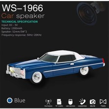 Tastech Nostaljik Araba Şeklinde Bluetooth Hoparlör Şarjlı Taşınabilir Sd Kart USB Fm Radyolu Speaker