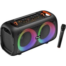 Tastech Party Box Bluetooth Hoparlör Kablosuz Mikrofonlu 60W Karaoke Speaker