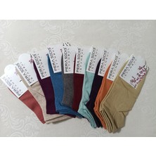 Pera Socks 10'lu Kadın Patik Çorabı Nefes Alabilen Kumaş DM30