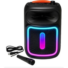 Tastech Mikrofonlu Karaoke Hoparlör Şarjlı Taşınabilir Kablosuz Bluetooth Speaker