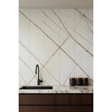 Ukab Dekor 30X60 cm Beyaz Kendinden Kauçuk Yapışkanlı Pvc Duvar Paneli Zemin, Duvar, Mutfak (1 Adet 0,18 M²)