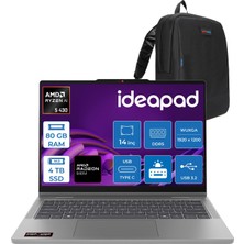 Lenovo Ideapad 5 2ın1 Amd Ryzen Aı 5 430 80GB Ddr5 4tb SSD Windows 11 Pro Amd Radeon 840M 14" Wuxga (1920X1200) IPS 400NITS 60Hz Dokunmatik Bilgisayar 43014AGP11P35 + Zetta Çanta