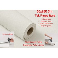 Ukab Dekor 60X280 cm (1,68 M²) Tek Parça Çizilmez Yüzey Kendinden Yapışkanlı Esnek Köpük Pvc Panel -8001