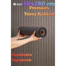 Ukab Dekor 60X280 cm Kendinden Yapışkanlı Ahşap Görünümlü Akustik Duvar Paneli -