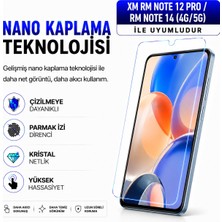Powerfox Redmi Note 12 Pro/note 14(4g/5g) Uyumlu Cam Karışımlı Nano Cam Ekran Koruyucu | 9h+ Çizilme Direnci | Yüksek Dokunmatik Hassasiyet
