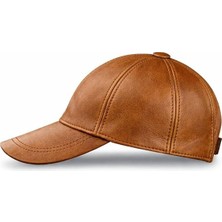 EratLeather Hakiki Deri Beyzbol Şapkası Unisex Ayarlanabilir Her Bedene Uygun