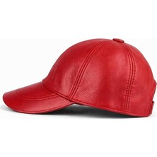 EratLeather Hakiki Deri Beyzbol Şapkası Unisex Ayarlanabilir Her Bedene Uygun