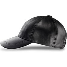 EratLeather Hakiki Deri Beyzbol Şapkası Unisex Ayarlanabilir Her Bedene Uygun