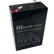 Mervesan Mrw-6/2.8  2.8 Ah Mrw Power Markalı Kurşun Asit Kuru Tip Akü