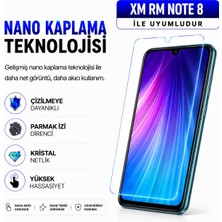 Powerfox Redmi Note 8 Uyumlu Cam Karışımlı Nano Cam Ekran Koruyucu | 9h+ Çizilme Direnci | Yüksek Dokunmatik Hassasiyet