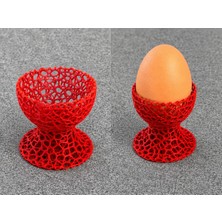 Alvera 3d Collection 6'lı Dekoratif Yumurtalık Seti | Modern Tasarım Yumurtalık | 3D Baskı Kahvaltılık Yumurta Standı | Renk Seçenekli