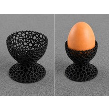 Alvera 3d Collection 6'lı Dekoratif Yumurtalık Seti | Modern Tasarım Yumurtalık | 3D Baskı Kahvaltılık Yumurta Standı | Renk Seçenekli