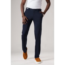 Ecer Slimfit Beli Yarım Lastikli Esnek Kumaş Rayon Yazlık Pantolon