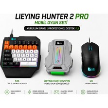 Getbluetech Lieying Hunter 2 Pro + K15 Klavye + G5 Mouse Mobil Oyun Seti | Kurulum Dahil | Android Uyumlu