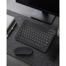 Marsilyan Bluetooth Klavye Mouse Seti Taşınabilir Wireless Bilgisayar Aksesuarı