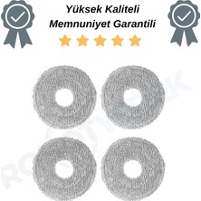 robotyedek Xiaomi Vacuum H50/H50 Pro Uyumlu Mop Bezi-4 Adet