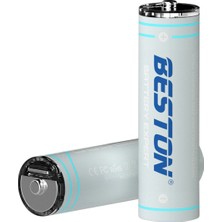 Beston Aa Şarjlı Kalem Lityum Pil 4'lü Set USB Type C Kablu 1.5V 2200MWH Şarjlı Pil